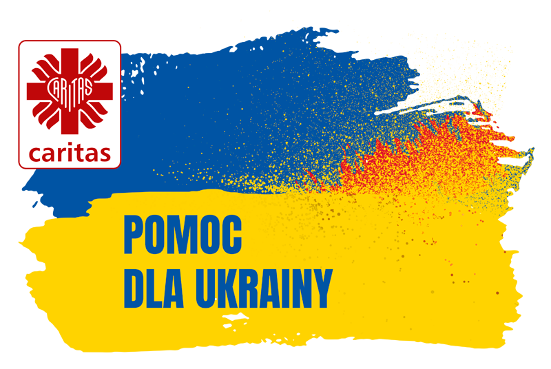 Ukraina Pomoc Caritas znak